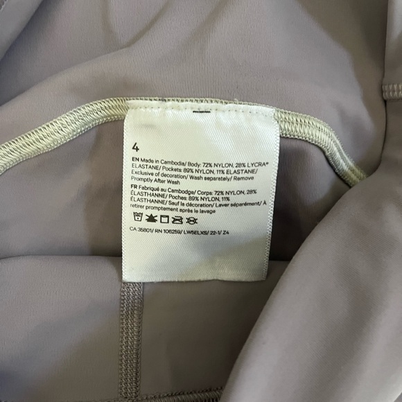 Like New | Lululemon Power Thru High-Rise Crop Leggings Pants | Size 4 - Picture 8 of 8